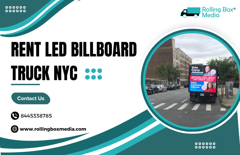 rent LED billboard truck NYC