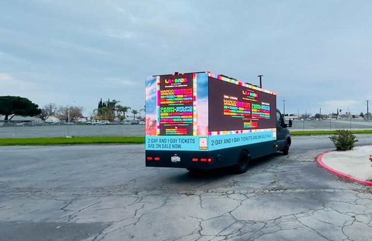 outdoor LED display truck New York