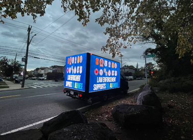 advertising led truck in New Orleans