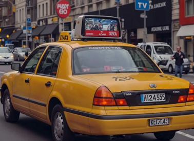 taxi top advertising service