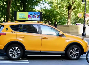 taxi top advertising service