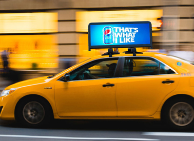 taxi top advertising service